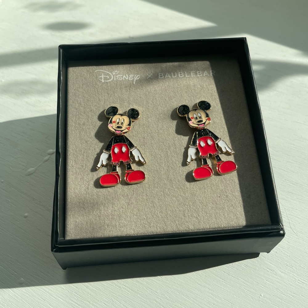 Disney x BaubleBar Dancing Mickey Mouse Earrings
